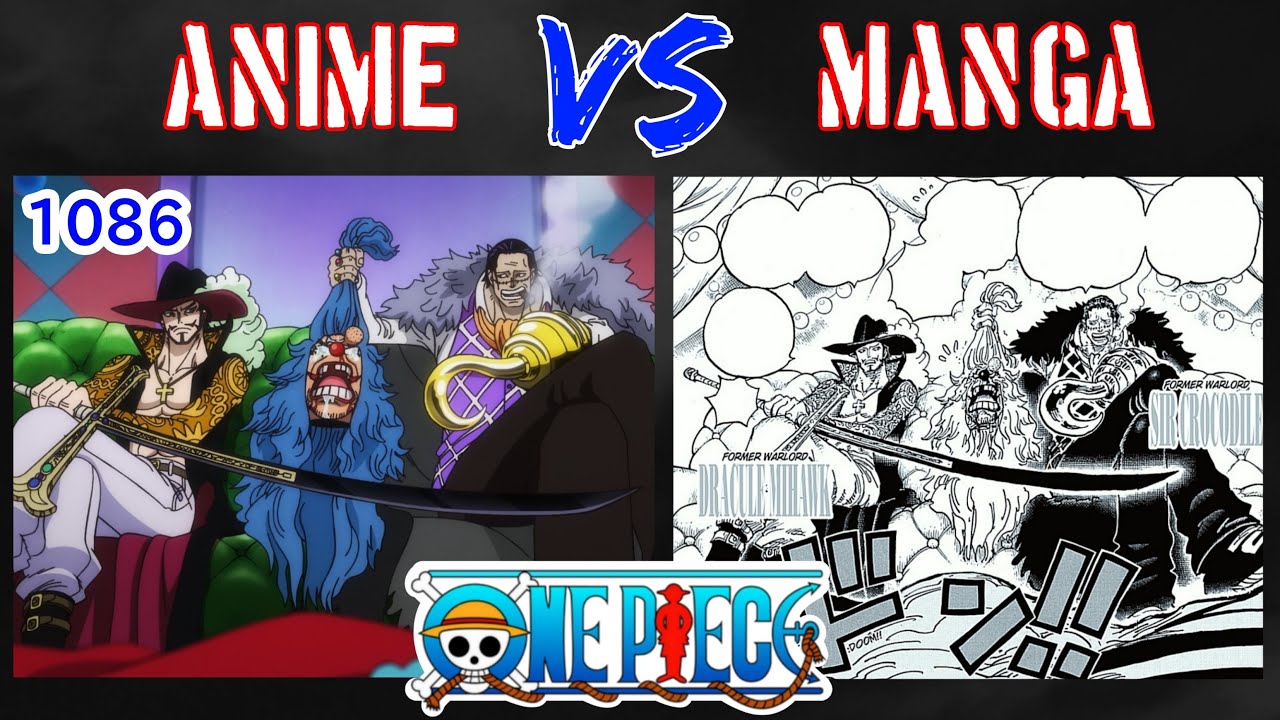 Anime VS Manga  ワンピース - One Piece Episode 1058 