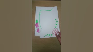 Easy border design/project work design simple# #viralvideo #art #frontpagedesignforassignment #diy