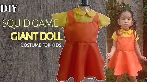 Diy SQUID GAME Costume | Giant Doll | Halloween costumes 2021