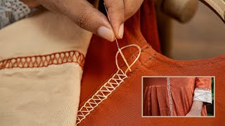 Minimalist Embroidery for an Elegant Dress