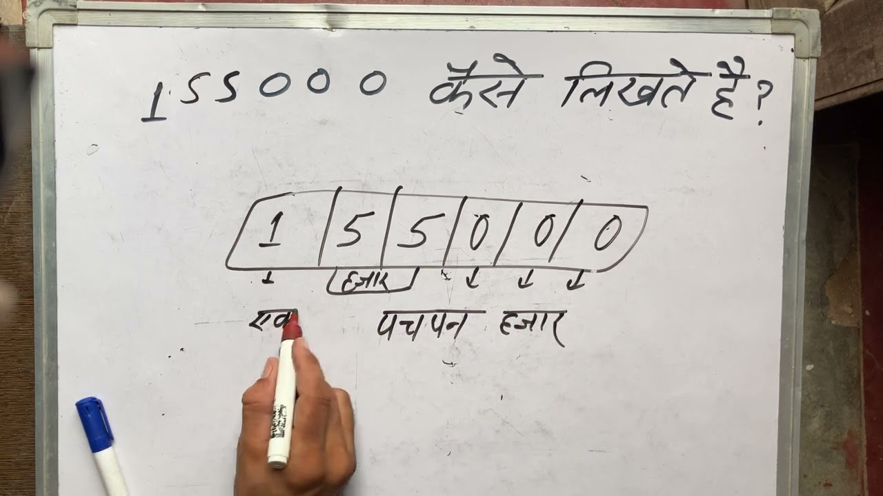 155000 hindi mein | 155000 kaise likhate hain | NUMBERS Spelling in Hindi &  English | Maths | Hindi