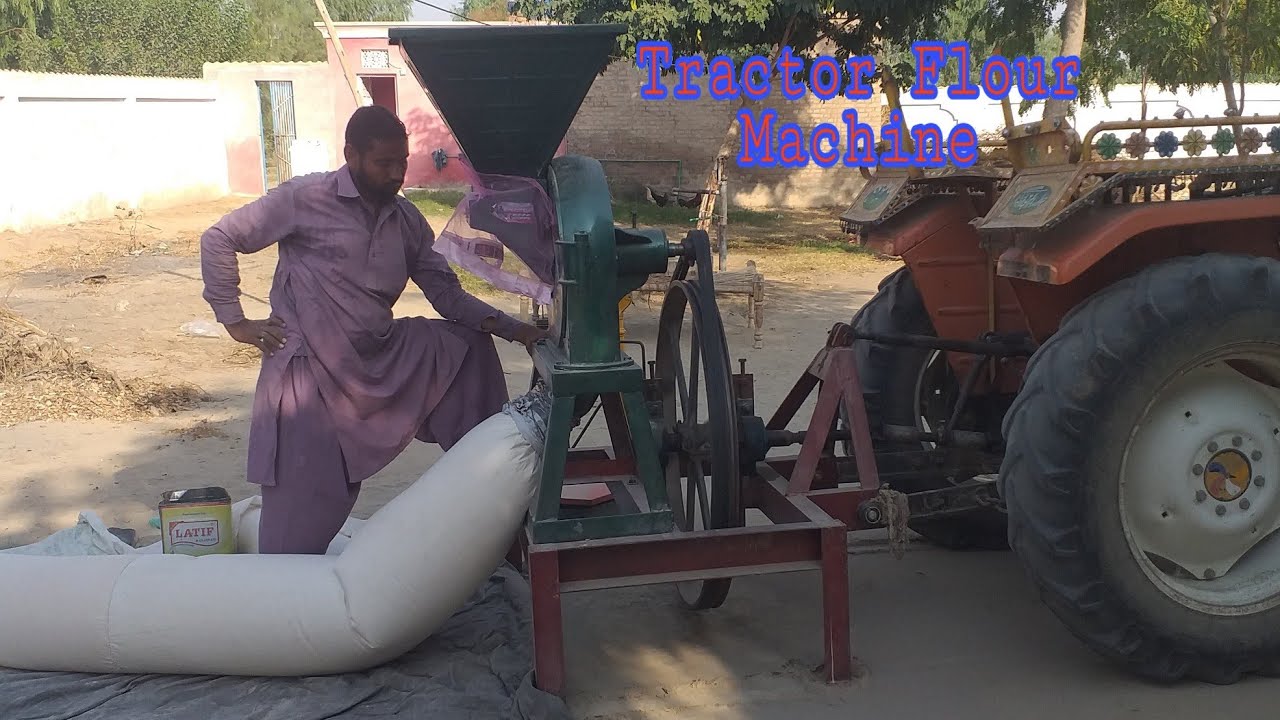 Tractor Flour MachineMobile Atta Chakki YouTube