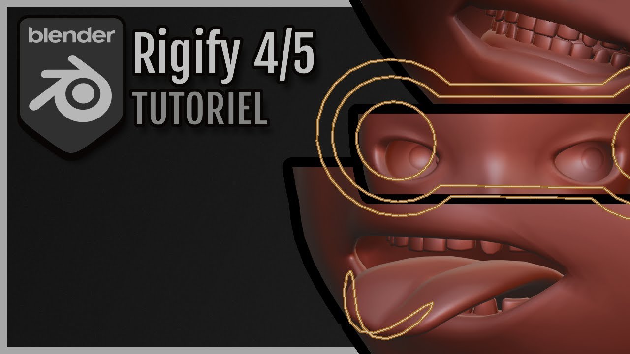 Rigify 4/5, rigger la langue, les dents et les yeux – TUTORIEL BLENDER