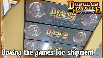Dungeon Crusade Update: Boxing the games for shipment