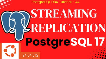 Streaming Replication of PostgreSQL 17 in Ubuntu 24.04 LTS #postgresql #StreamingReplication