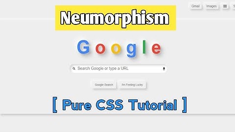 Neumorphism UI Design Google Search Page || Pure HTML5 & CSS3 || Full Tutorial