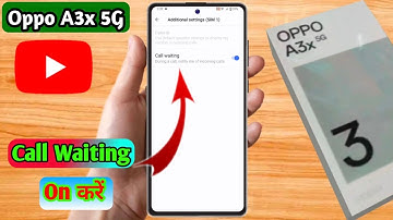 oppo a3x call waiting setting | oppo a3x me call waiting kaise kare