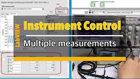 LabVIEW  for Instrument control #EP4 Multiple measurement (Siglent SDS)