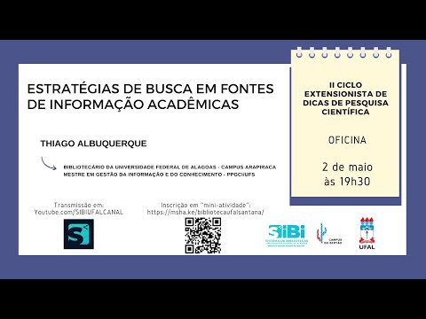 [II CEDPC] Estratégias de busca em fontes de informação acadêmicas