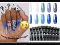 TRYING MODELONES BLUE POLYGEL KIT USING NAIL FORMS |Beginner Nail Tutorial