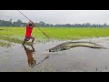 Unique & Best Bowfishing Moment ❤️ Bamboo Crossbow Fishing VS Huge Fish ❤️ Best Bowfishing Video.