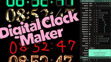 [Resolume Wire] Digital Clock Maker (Customizable)
