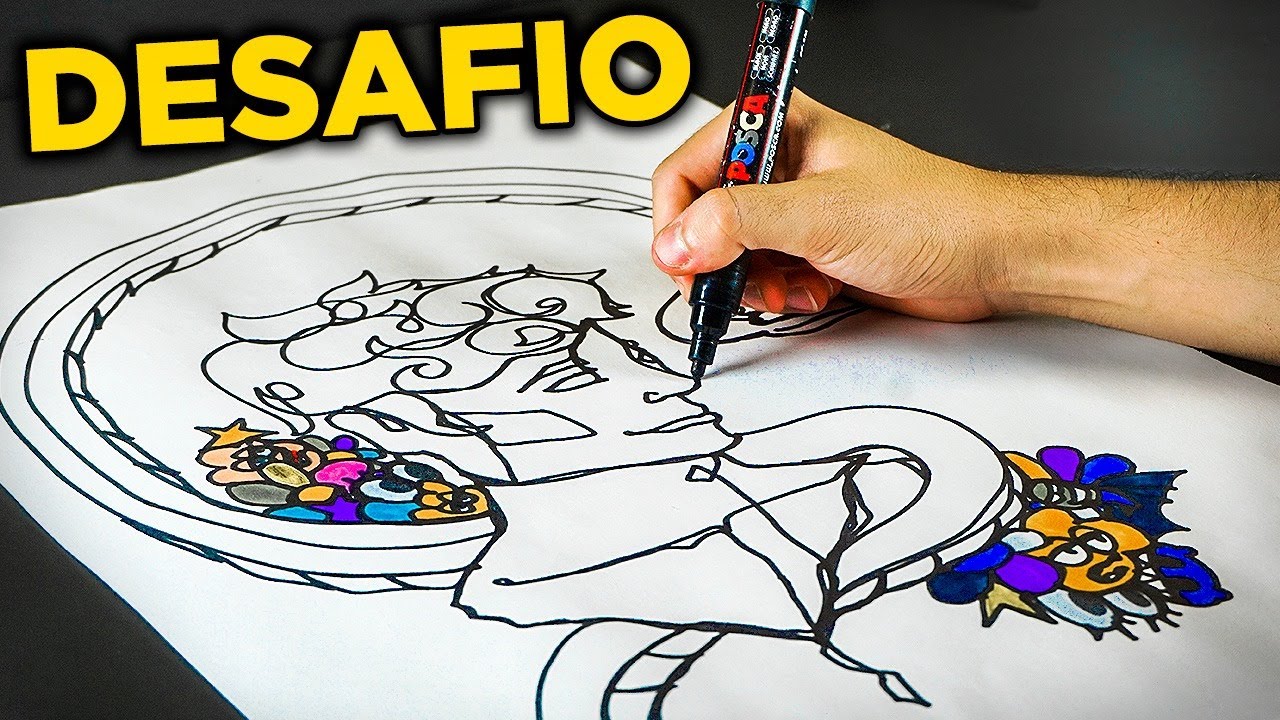FIZ UM DESENHO SÓ COM 1 LINHA !! - Desafio Custom ‹ Caio Custom ›