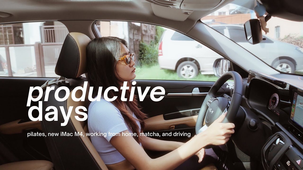Productive Days ☀︎ Pilates, Buying the new iMac M4, Working From Home, Driving