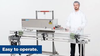 PackRite Automatic Band Sealer | High-Speed, USDA-Compliant Food & Industrial Bag Sealing