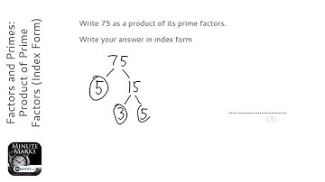 Factors and Primes: Product of Prime Factors (Index Form) (Grade 4) - OnMaths GCSE Maths Revision
