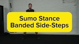 Sumo Stance Banded Side-Steps