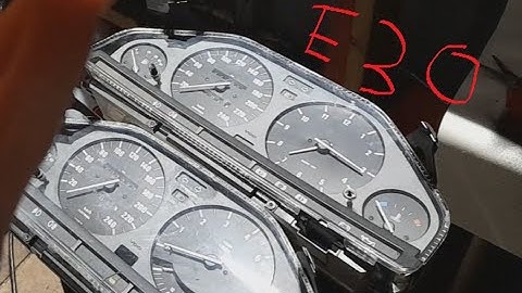 BMW E30 Cauge cluster removal and swap