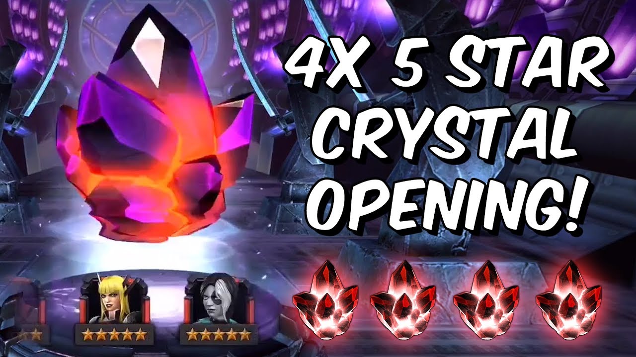 4x 5 Star Crystal Opening! - Double 5 Star Featured - Marvel Contest Of Champions