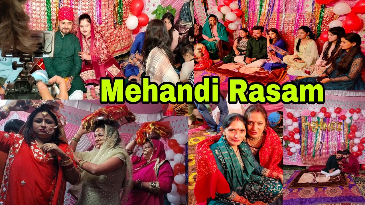 Mehandi Raat //Chachu ki shadi😊//Bhaderwahi Rasam💕💕//Bhaderwahi ...