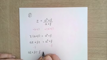 Rearranging Formulae (2 of 2)
