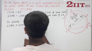 Circles  Exercise 15.2 Q9 Class X ICSE ABCD is a quadrilateral inscribed in a circle with centre O.