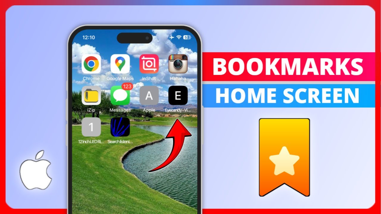 How to Add BookMarks on iPhone Home Screen - YouTube