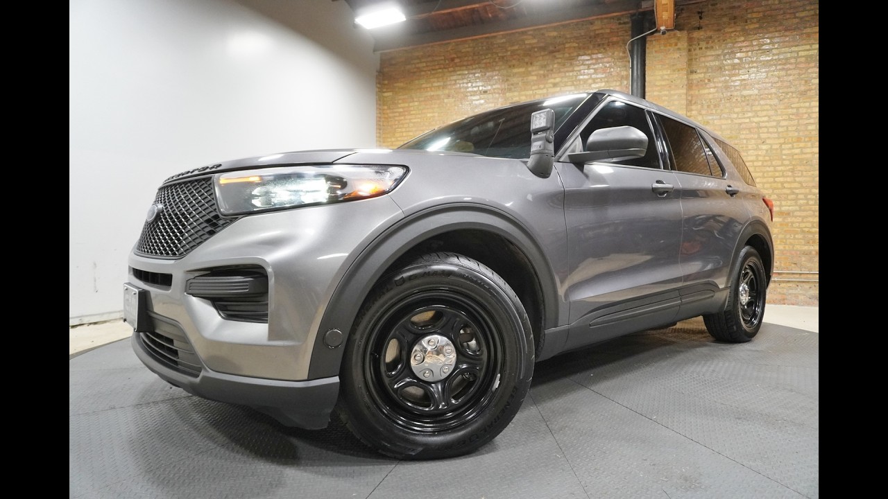 2020 Ford Explorer Police AWD EcoBoost, Gray, 87k Miles, Stk: R-7517 ...