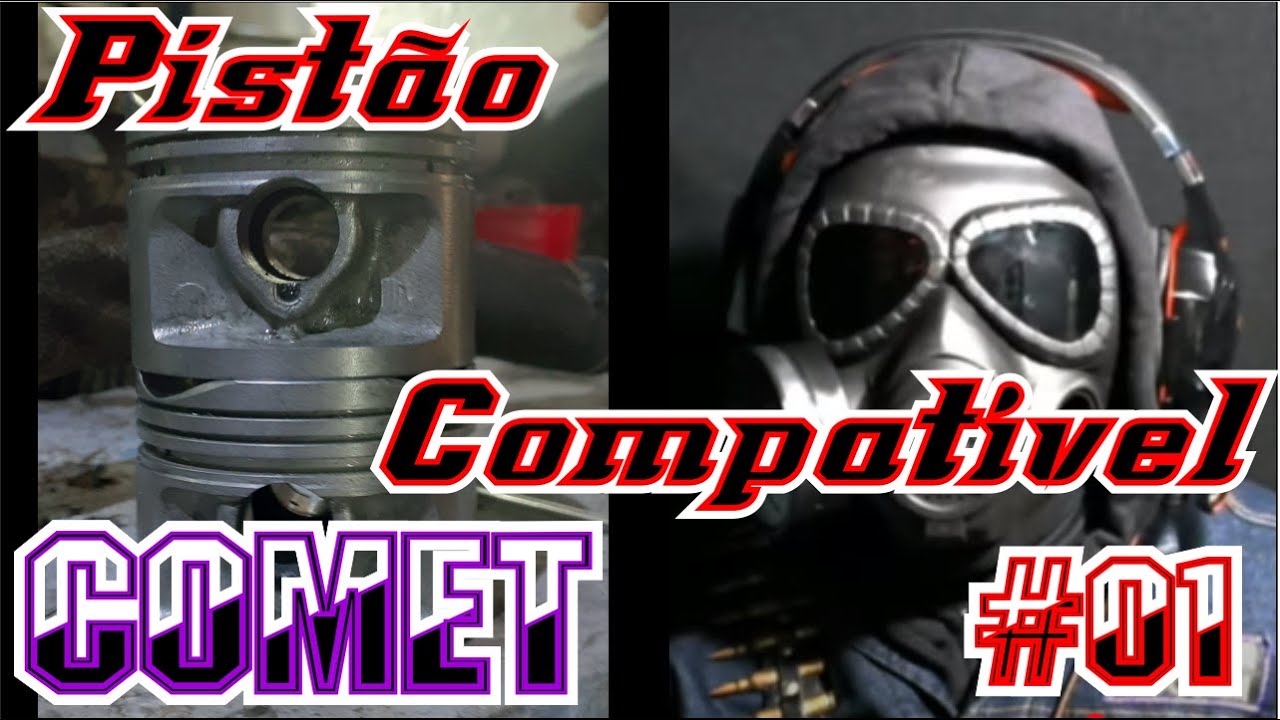 Pistão Compatível para Preparação e Original COMET GTR GT 250 (Tutorial) PARTE 01 MMG - Mecânica 32
