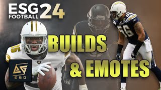 ESG Football 24 | How many builds, emotes, and dances will be featured in this title?