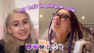 i spontaneously decided to dye my hair purple.mp4