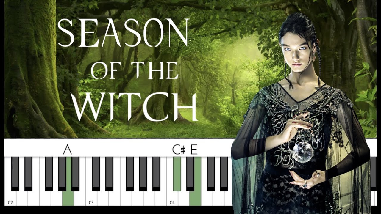 Season of the Witch Donovan sheet music 🎵 piano tutorial HALLOWEEN