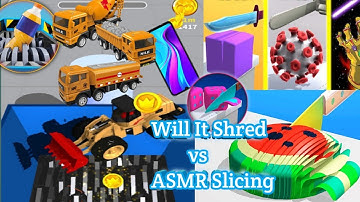 Will It Shred vs Asmr Slicing Gameplay | All Levels Unlimited Coins | New Update, New Version 2022