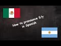 Pronunciation of Spanish ll and y