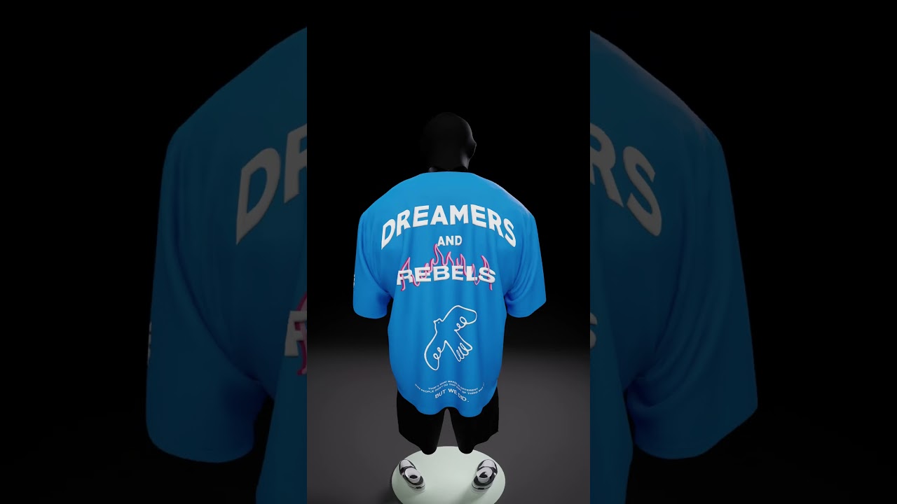 DREAMERS AND REBELS-CLO3d and Blender3d #3danimation #blender3d #fashiondesign #clo3d