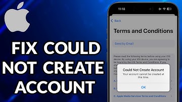 How To Fix Your Account Cannot Be Created At This Time Apple ID | Could Not Create Account
