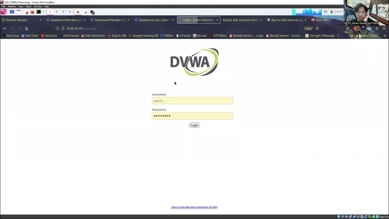 Tutorial melakukan union sql injection youtube