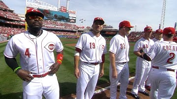 STL@CIN: Reds are introduced on Opening Day