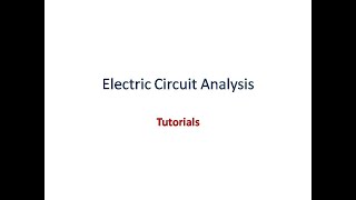 Electric Circuit Analysis - Problem 2