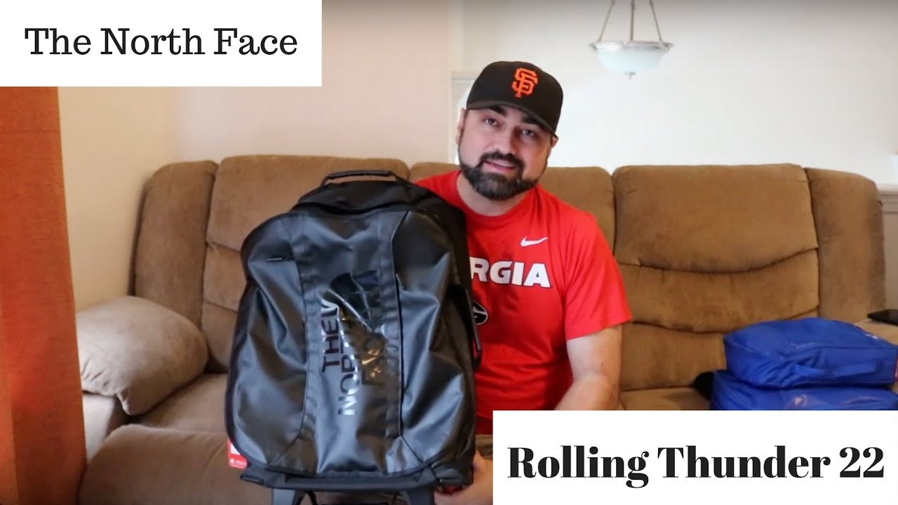 north face luggage rolling thunder 22