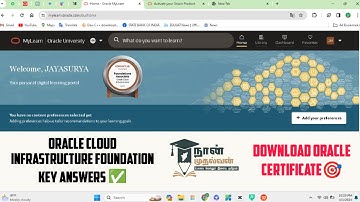Naan mudhalvan - Oracle Cloud infrastructure foundation key Answers ✅ #cloud #oracle #naanmudhalvan