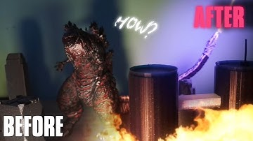 How to Make a Godzilla Stop-Motion ANIMATION+VFX [Stop-Motion tutorial]