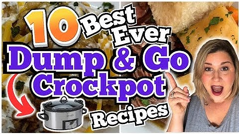 10 MIND-BLOWING DUMP & GO CROCKPOT RECIPES You Will GO CRAZY OVER! | EASY SLOW COOKER MEALS