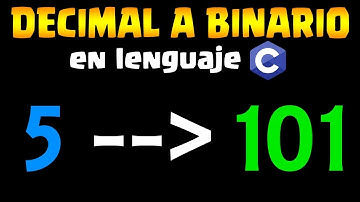 Programa que convierta un Numero "DECIMAL A BINARIO" en lenguaje C