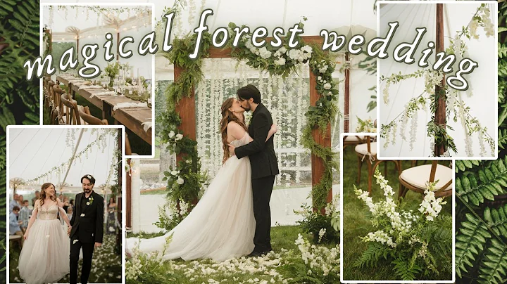 Our DIY Forest Fantasy Wedding 🌲 How I Created My Dream Backyard Tent Wedding thumbnail