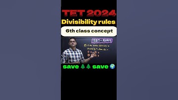 TET 2024 Divisibility rules question #tet #dsc #cgl #ssc #maths #divisibilityrule