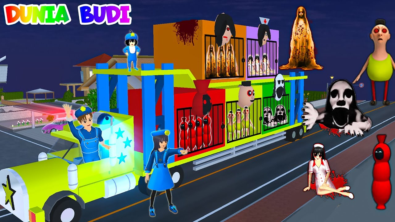 Yuta Mio Buat Penjara Rainbow Diatas Truk Trailer | Keliling Tangkap Semua Hantu Di Kota Sakura😱🚨