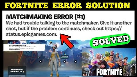 FORTNITE MATCHMAKING FOUT (#1) We hadden moeite om met de matchmaker te praten PROBLEEM OPGELOST
