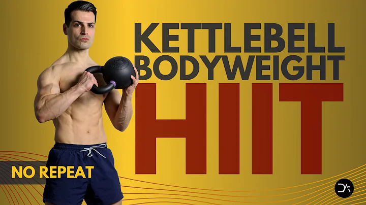 30 minutes Bodyweight + Kettlebell HIIT | No Repea...