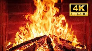 🔥 Cozy Fireplace 12 Hours | Crackling Fire Sounds for Deep Relaxation, Holiday Ambience, Comfort 4K.